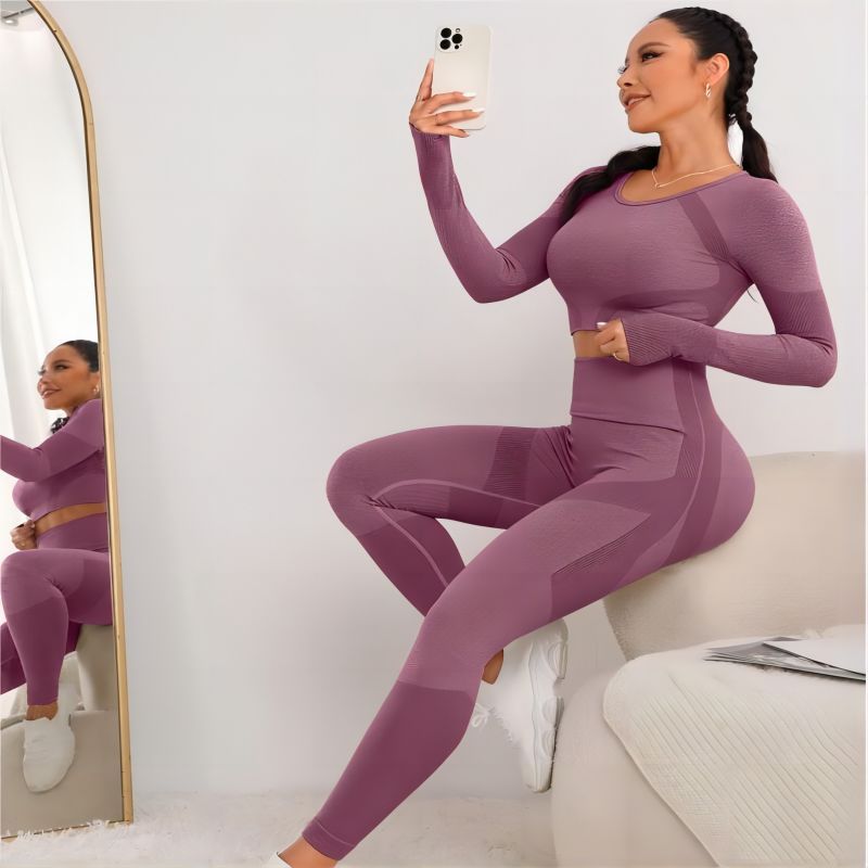 TZ831 Seamless Long sleeve top and leggings suits