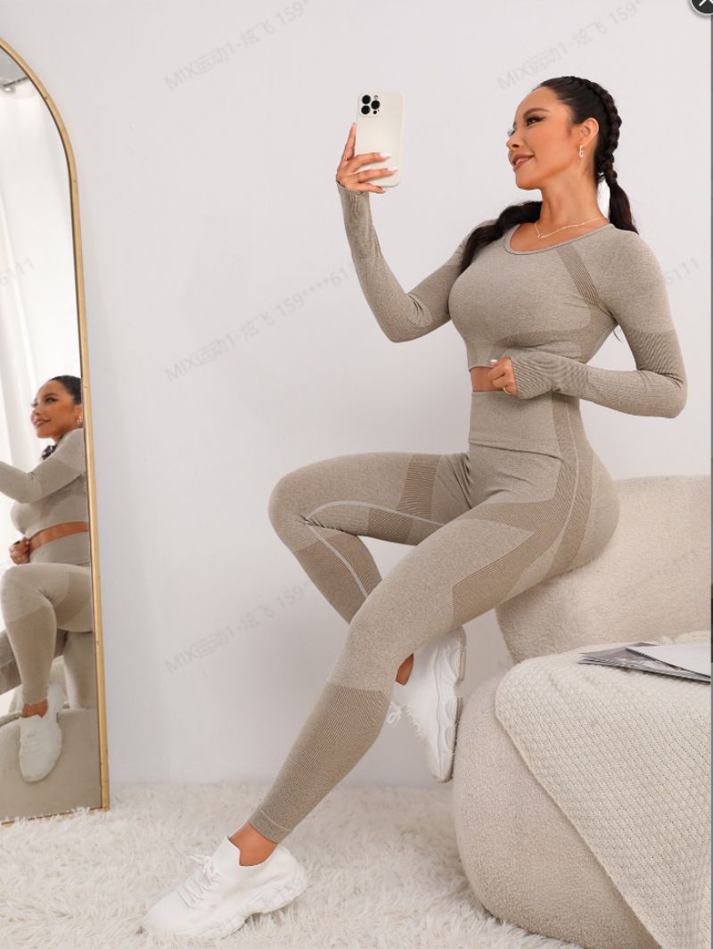 TZ831 Seamless Long sleeve top and leggings suits