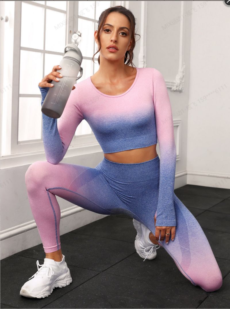 TZ831 Seamless Long sleeve top and leggings suits