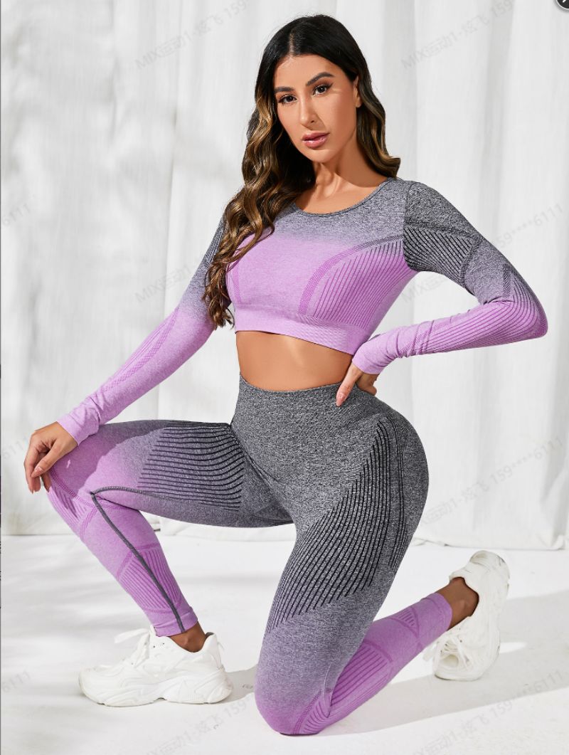 TZ831 Seamless Long sleeve top and leggings suits